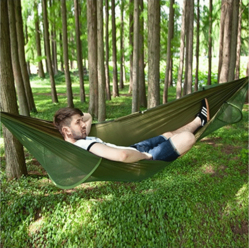 Premium Portable Camping Hammock With Mosquito And Bug Net - Image 4
