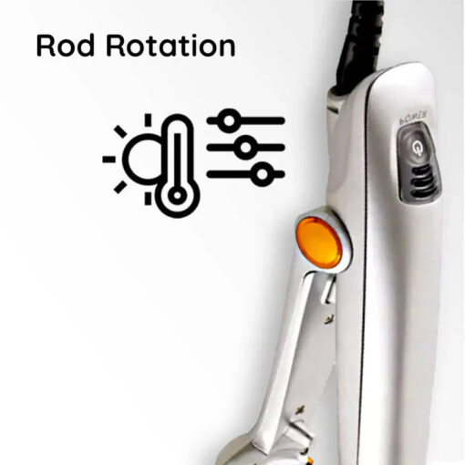 Professional 2 in 1 Rotating Iron Hair Brush - Image 7