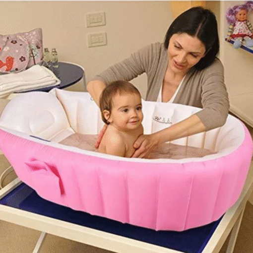 Infant Baby Inflatable Shower Bathtub - Image 10