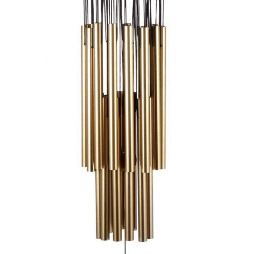 Unique Golden Outdoor Metal Sympathy Wind Chime - Image 4