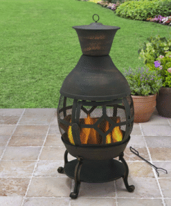 Modern Outdoor Cast Iron Chimenea Fireplace
