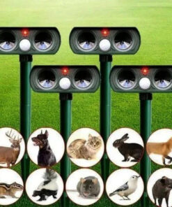 Solar Powered and Ultrasonic Animal Repellent