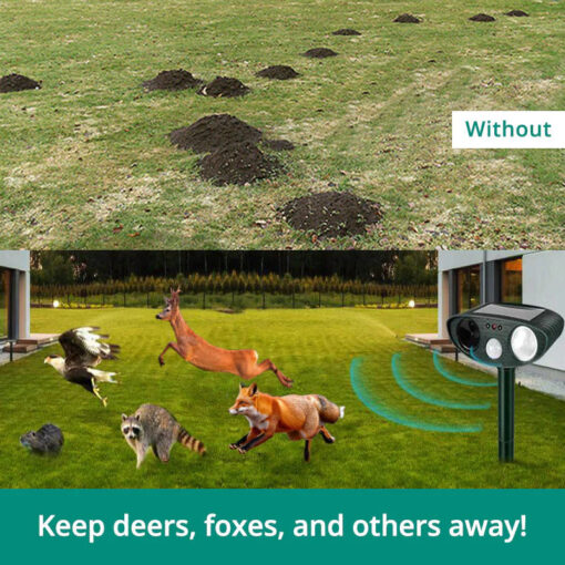 Solar Powered and Ultrasonic Animal Repellent - Image 3
