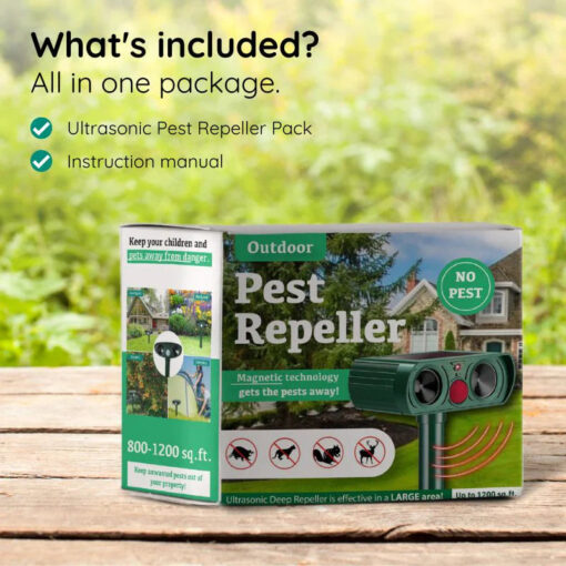 Solar Powered and Ultrasonic Animal Repellent - Image 8