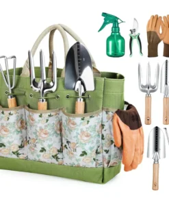 Ultimate Gardening Tote Hand Tool Set 9 pcs