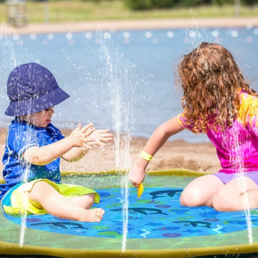 Kids Inflatable Sprinkler Backyard Splash Pad Mat - Image 3