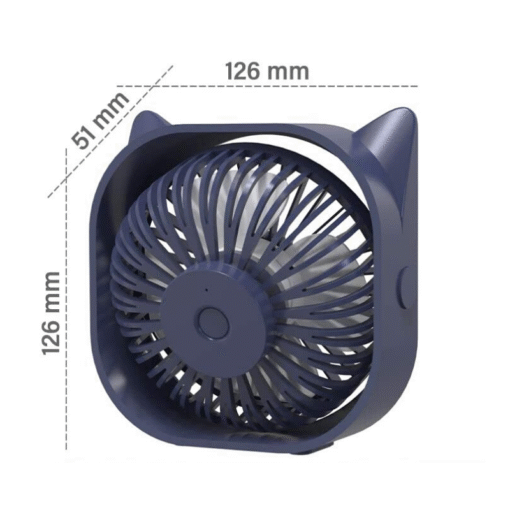Portable Small Car Seat Cooling Fan 12V - Image 4