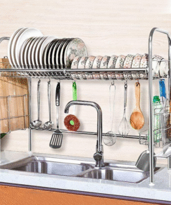 Premium Stainless Steel Over The Sink Dish Drying Rack