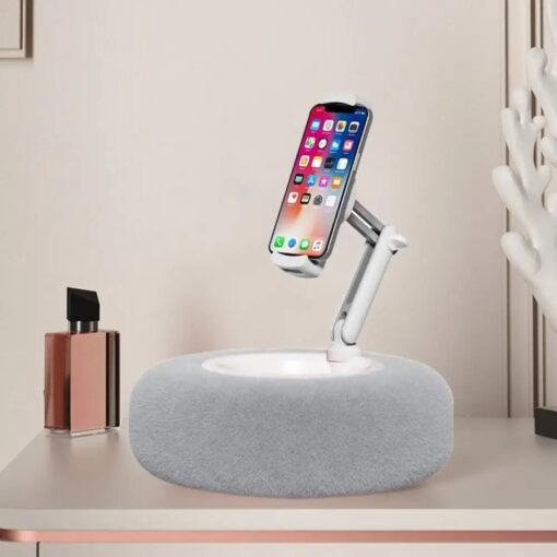 Fuzzy Tablet and Phone Pillow Stand - Multi-Angle Phone Holder for Bed, Couch and Car - Image 3