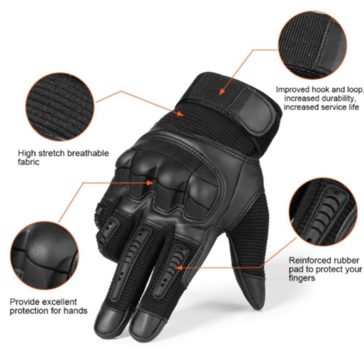 Heavy Duty Tactical Knuckle Army Gloves - Image 4