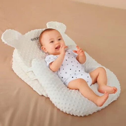 Newborn Baby Rest & Comfort Pillow: Anti-Roll and Reflux-Resistant Sleep Support - Image 4