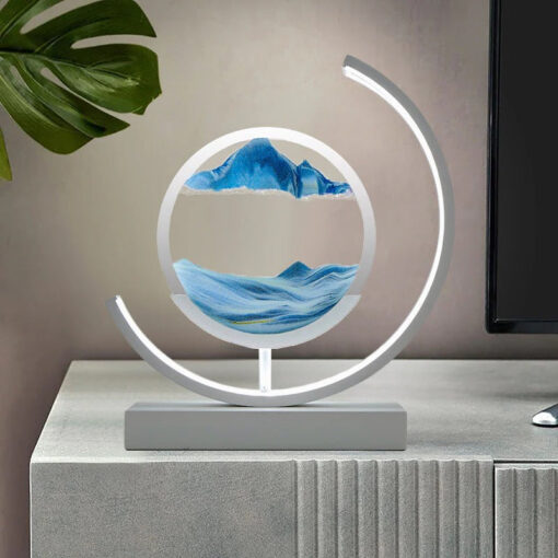 3D Hourglass LED Lamp, Mesmerizing Sand Art for Home Decor - Image 8