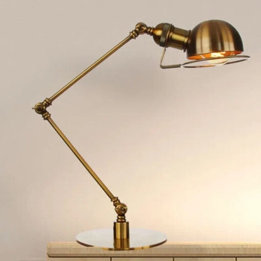 Decorative LED Retro Bronze Rocker Table Lamp - Image 4