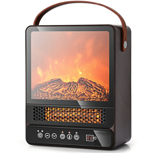 Electric Portable 3D Flame Indoor Space Heater 1500W