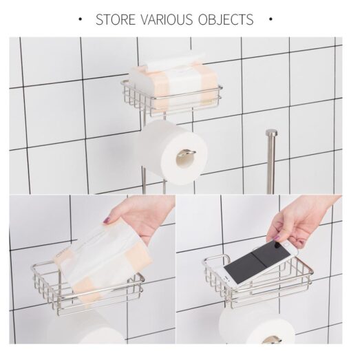 Free Standing Toilet Paper Roll Holder - Image 9