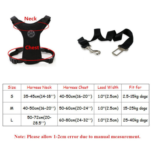 Dog Car Harness Seat Belt Restraint - Image 11
