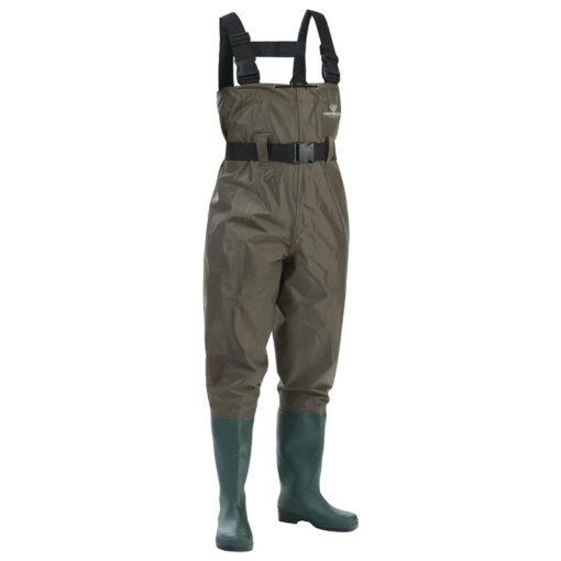Premium Breathable Mens' Fishing Chest Waders With Boots - Image 3