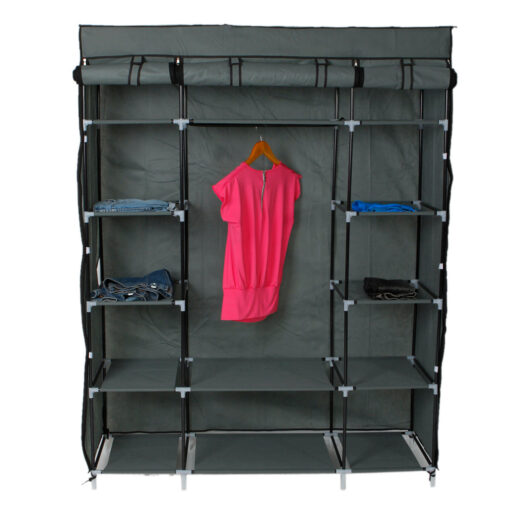 Portable Wardrobe Clothes Closet Heavy Duty Storage Organizer - Image 10