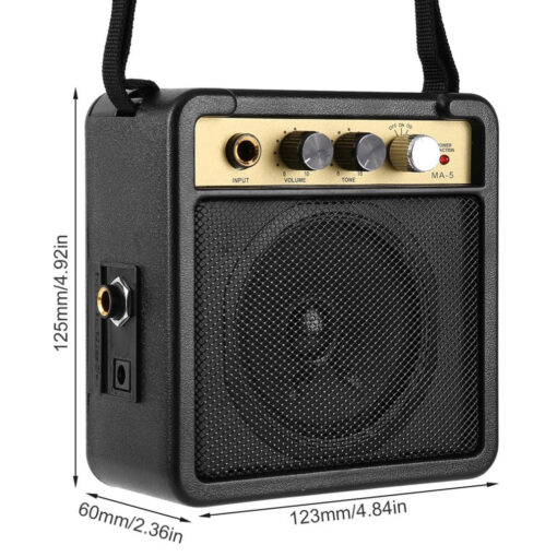 Portable Mini Guitar Amplifier For Acoustic & Electric - Image 4
