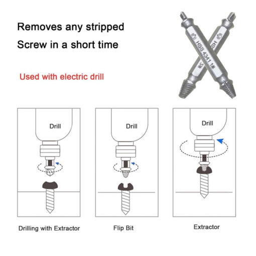 Screw and Broken Bolt Extractor Set - Image 8