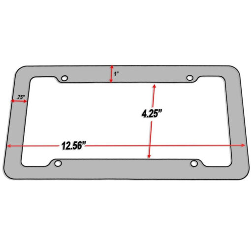Premium Carbon Fiber Black Vehicle License Plate Holder Frame - Image 4