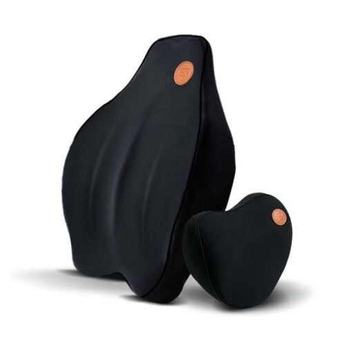 Car Seat Lumbar Back Support Pillow Cushion & Headrest - Image 2