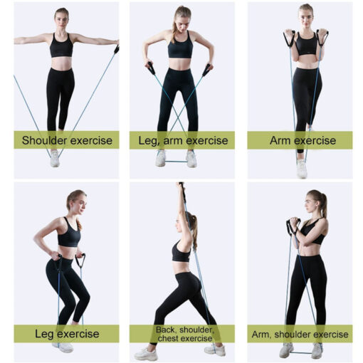 Workout Exercise Resistance Bands Set For Arms/Legs - Image 7