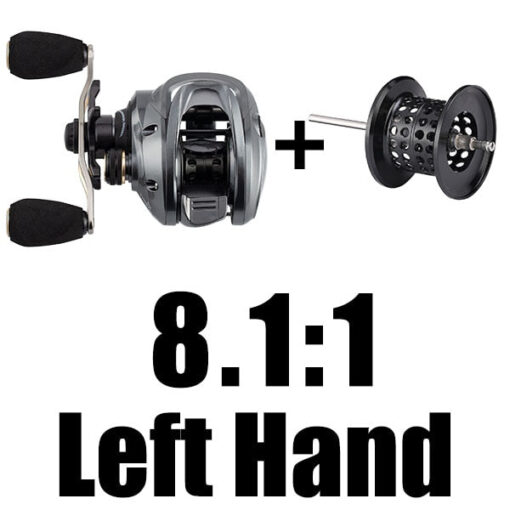 Premium Baitcaster Fisher Reel - Silver - Image 8