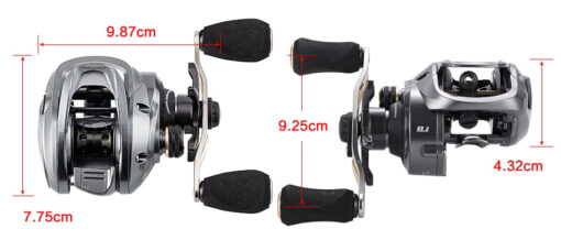 Premium Baitcaster Fisher Reel - Silver - Image 14