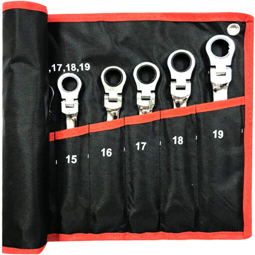 Flex Head Ratcheting Metric Wrench Set - Image 8