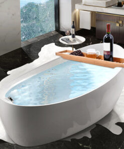 Wooden Bathtub Caddy Bamboo Tray
