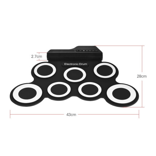 Portable Electric Drum Set Kit - Image 3