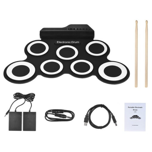 Portable Electric Drum Set Kit - Image 4