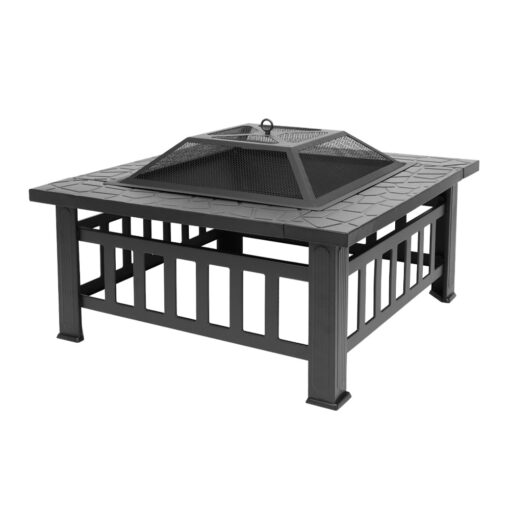 Outdoor Modern Square Patio Fire Pit Table - Image 11