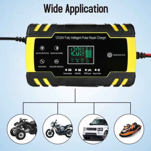 12V Portable Car Battery Charger Automatic - Image 2