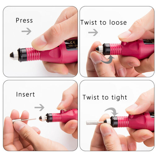Portable Electric Nail File Drill Machine Kit - Image 11