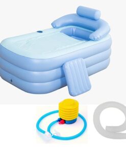 Portable Stand Alone Bathtub Foldable Spa With Foot Pump