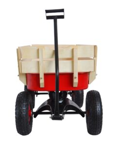 Heavy Duty Outdoor Foldable Kids Red Wagon