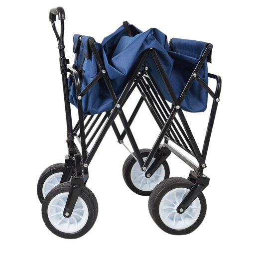 Heavy Duty Collapsible Folding Utility Beach Wagon All Terrain Cart - Image 3