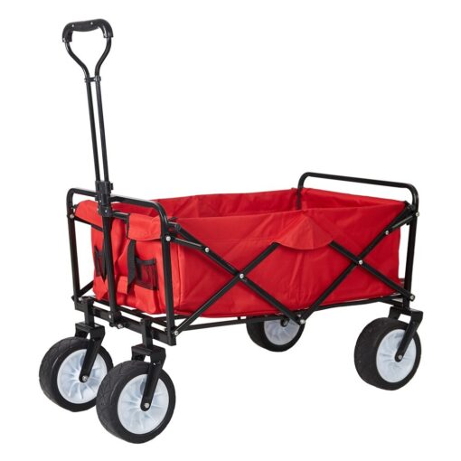 Heavy Duty Collapsible Folding Utility Beach Wagon All Terrain Cart - Image 4