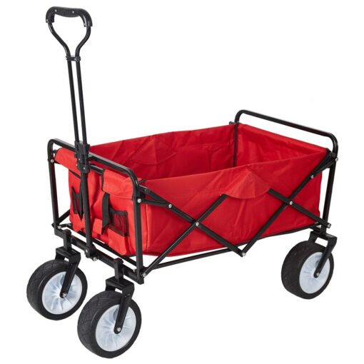 Heavy Duty Collapsible Folding Utility Beach Wagon All Terrain Cart - Image 5