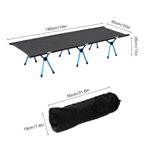 Premium Folding Camping Cot Sleeping Bed - Image 3