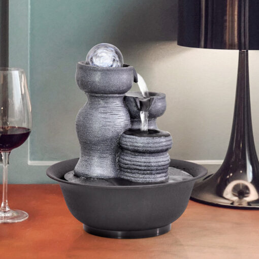 Resin Indoor Tabletop Water Fountain For Desktop - Image 4