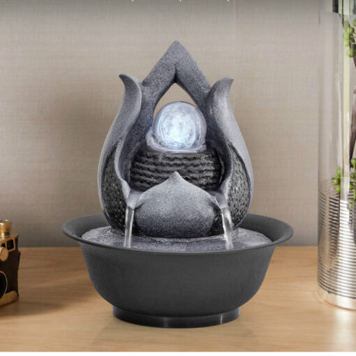 Resin Indoor Tabletop Water Fountain For Desktop - Image 2