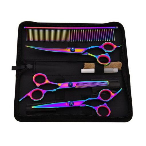 Premium Hair Cutting Scissors And Comb Set - Image 11