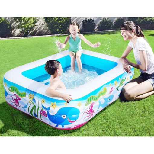 Inflatable Blow Up Above Ground Plastic Swimming Pool - Image 7