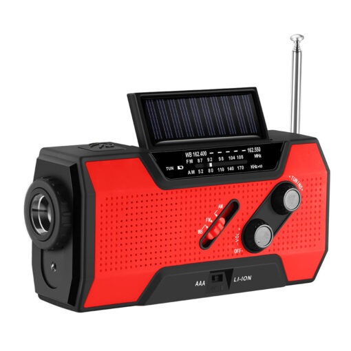 Solar Powered Emergency Hand Crank Survival Radio - Image 3