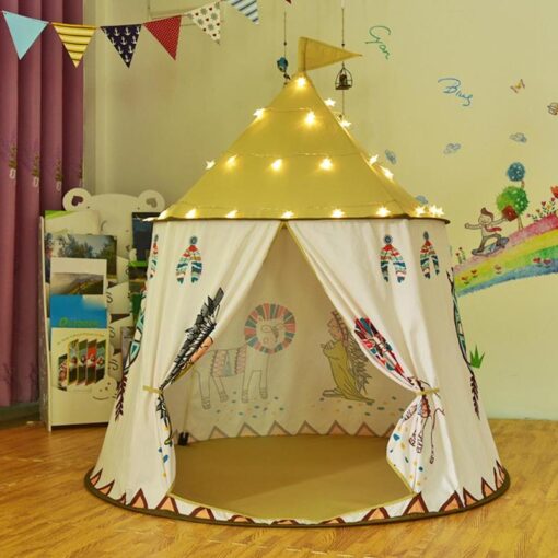 Kids Pop Up Indoor Play Tent Castle House - Image 3
