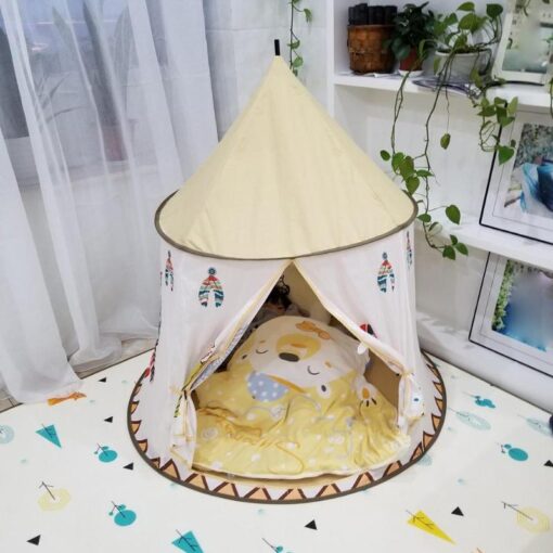Kids Pop Up Indoor Play Tent Castle House - Image 5