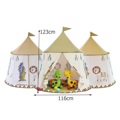 Kids Pop Up Indoor Play Tent Castle House - Image 7